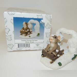 "Dashing Through the Snow" figurine Charming Tails collection by Fitz and Floyd